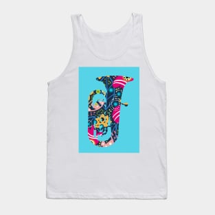 Festival Floral Folk Art Tuba Tank Top